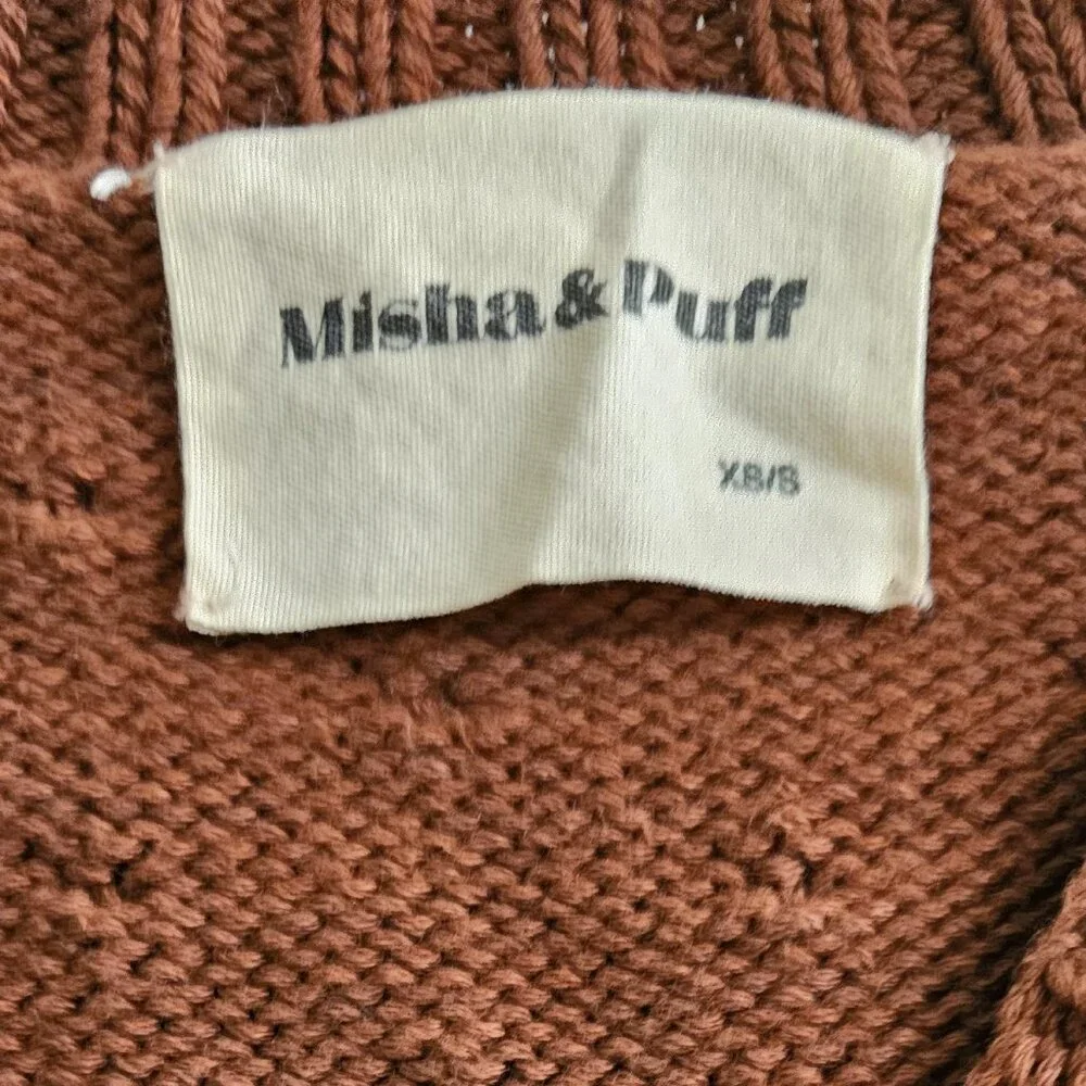 Misha & Puff Cropped Popcorn Cardigan - Picture 3 of 6